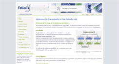 Desktop Screenshot of fotiadislab.com